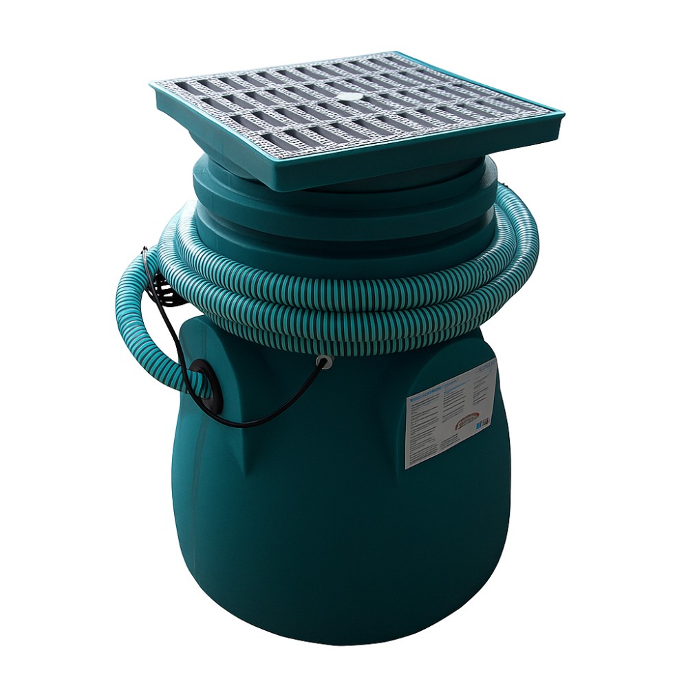 Wastewater pumping station with TWINGO 300 pump, for built-in installation – capacity 75 L, power 0.33 kW, flow 0.15 m³/h, head 5.8 m | Dirty Water Pumps | Water Pumps |