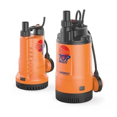 Submersible pump with external float Pedrollo TOP MULTI 2, multistage, power 0.55 kW, flow 80 l/min, head 42 m, suitable for gardens, wells, and other applications - Product Comparison