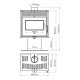 Wood burning stove Prity PM3L E, 10.8kW, Log | Wood Burning Stoves |  |