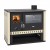 Wood Cooker Stove Prity GT, with Stainless Steel Oven, 15 kW