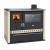 Wood Cooker Stove with Back Boiler Prity GT W10 with Stainless Steel Oven, Ceramic Glass Hob and Drawer, 13.3 kW