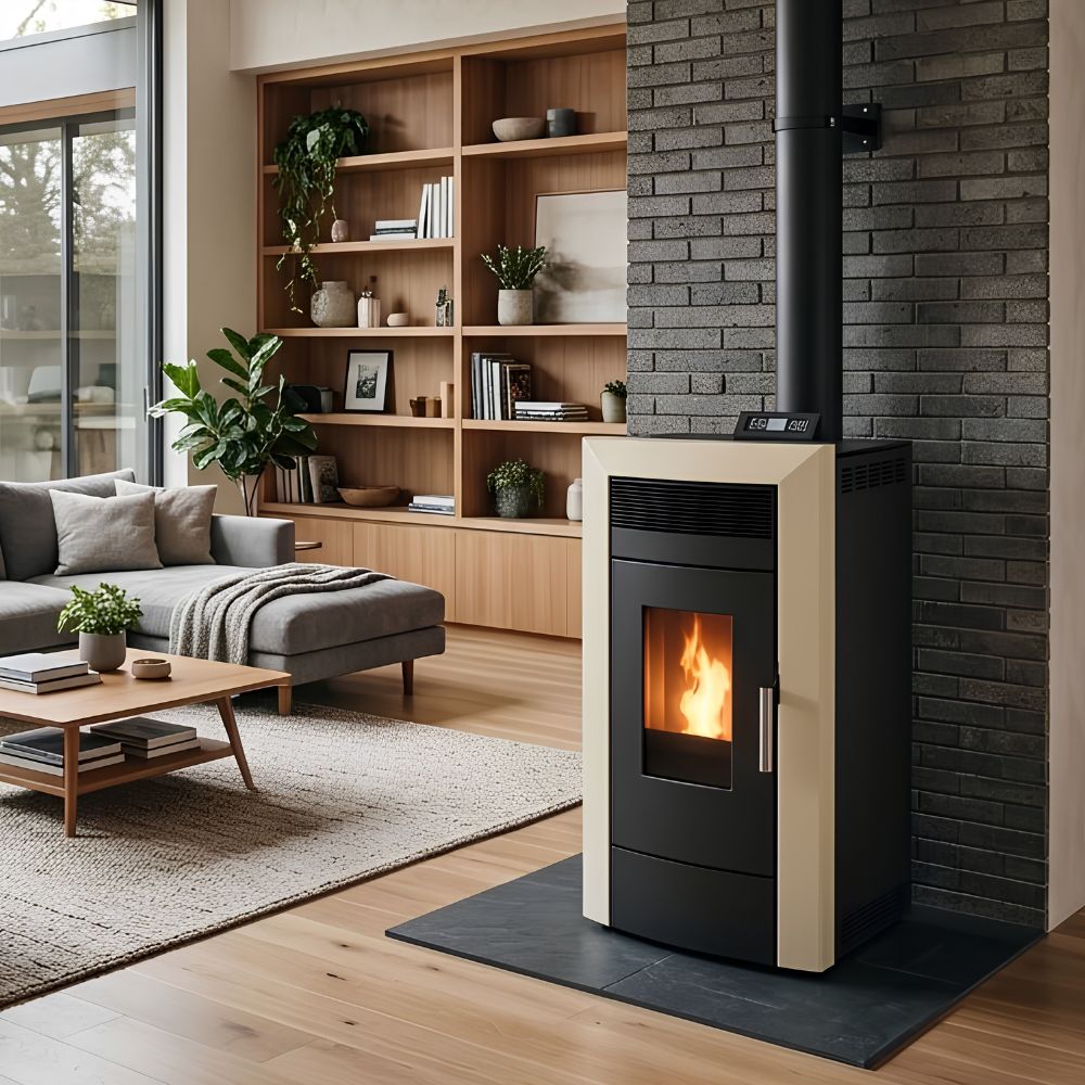Pellet stove with back boiler Alfa Plam Commo, 22.5kW | Pellet Stoves With Back Boiler | Pellet Stoves |