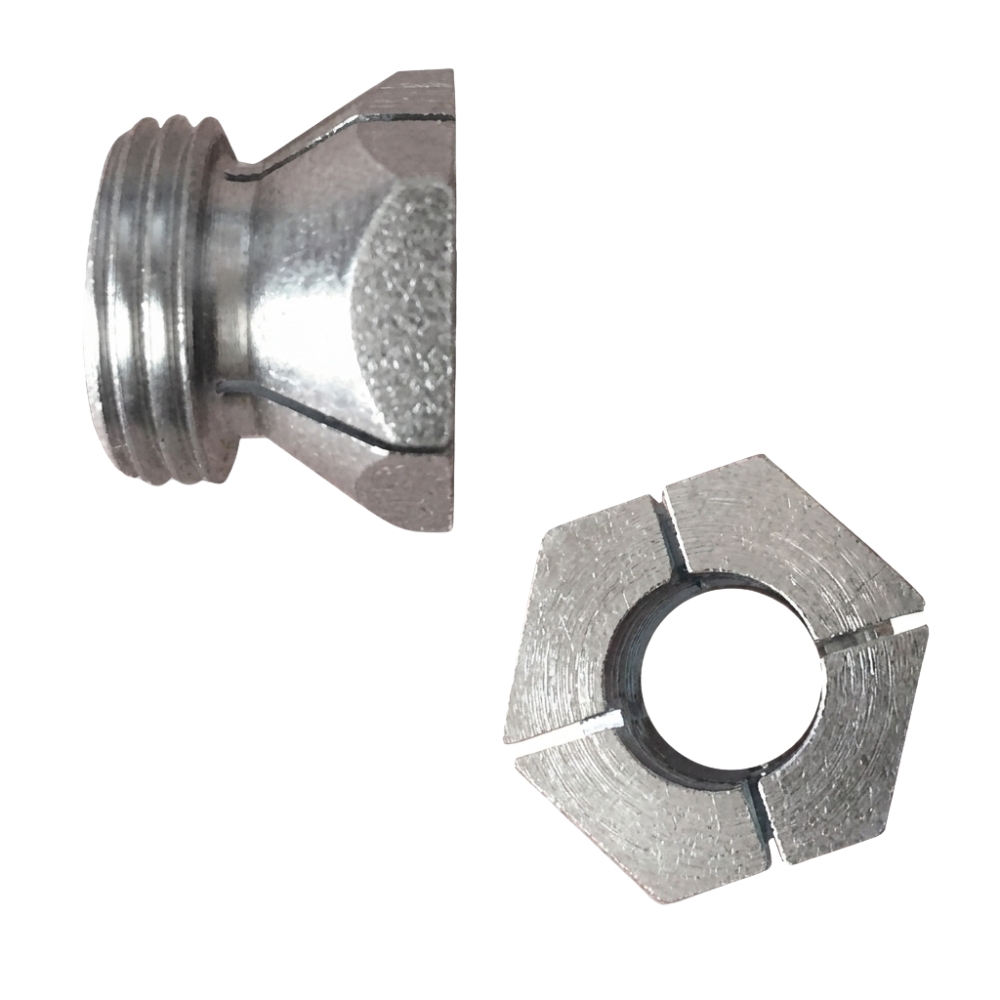 Adapter for pellet stove igniter, 3/8" threaded, Diameter 9.55mm, Length 18mm |  |  |