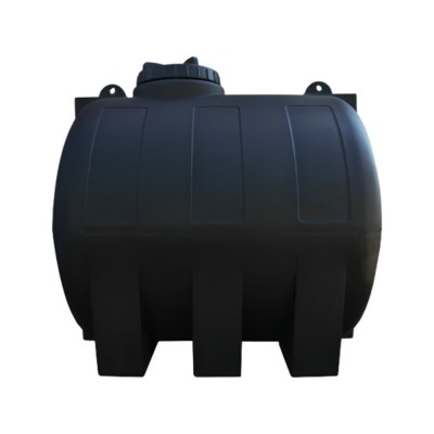 Drinking water storage tank MAVIL, cylindrical horizontal 1500 L (black) - Drinking water storage tanks / Potable water tanks