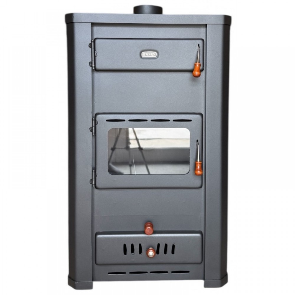 Wood burning stove with back boiler Prity S3 W21, 16.4kW | Wood Stoves With Back Boiler | Wood Burning Stoves |