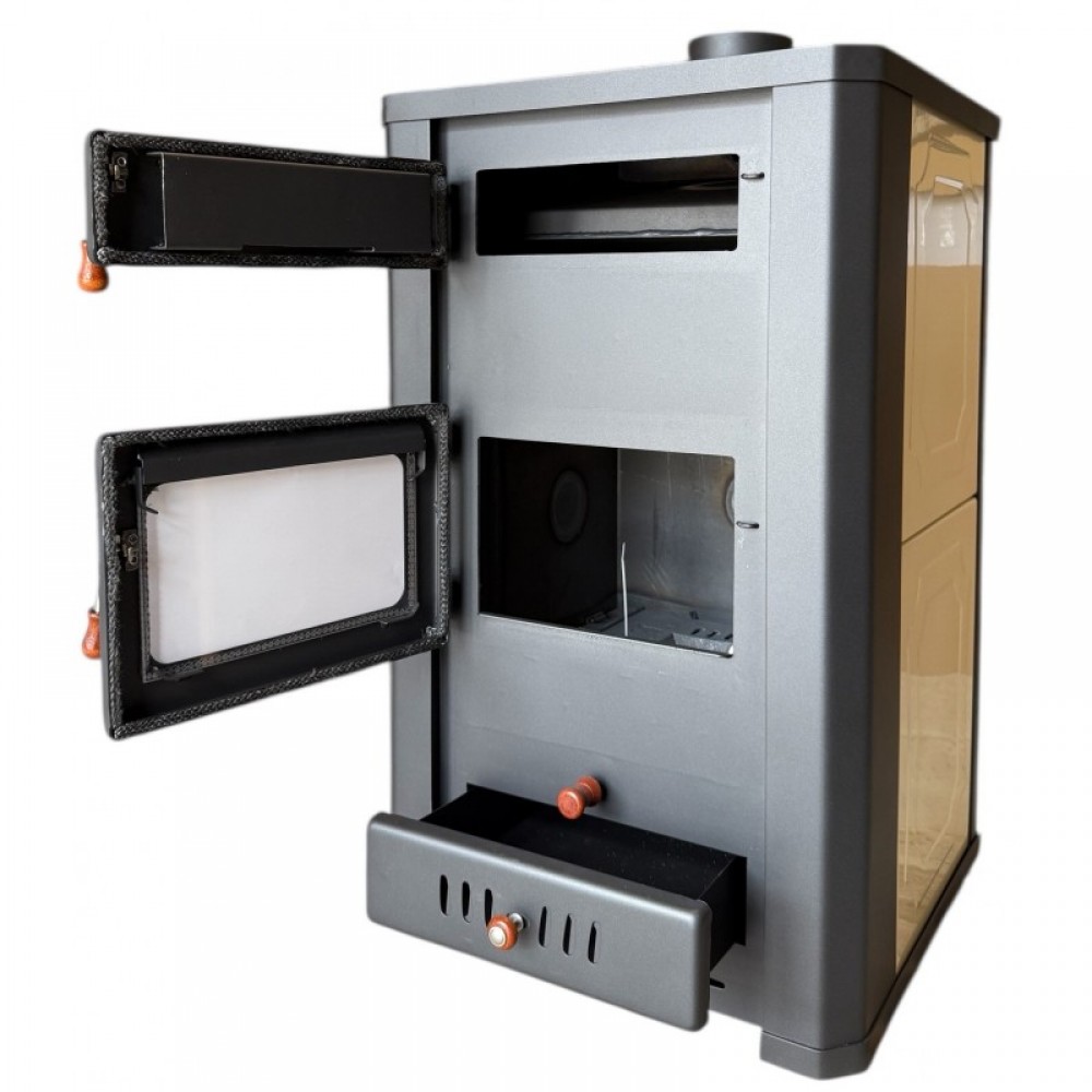 Wood burning stove with back boiler Prity S3 W21, 16.4kW | Wood Stoves With Back Boiler | Wood Burning Stoves |