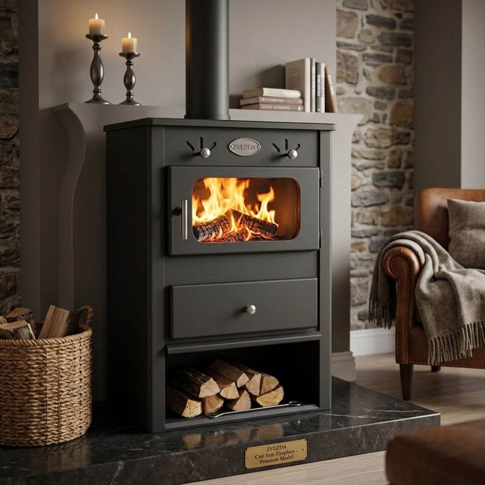 Wood burning stove Zvezda 1B, 6.9kW | Wood Burning Stoves |  |