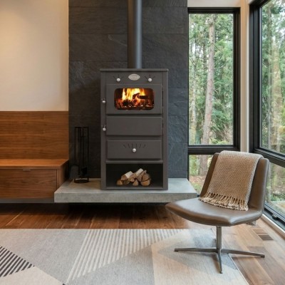 Wood burning stove with back boiler Zvezda 4 VR 12, 12.2kW - Product Comparison