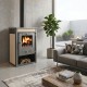 Wood burning stove with back boiler Zvezda 4 VR 12 C, 12.2kW | Wood Stoves With Back Boiler | Wood Burning Stoves |