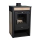 Wood burning stove with back boiler Zvezda 4 VR 12 C, 12.2kW | Wood Stoves With Back Boiler | Wood Burning Stoves |