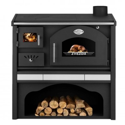 Wood cooker stove Zvezda Classic GFS Ceramic 5.9kW - Wood Burning Stoves