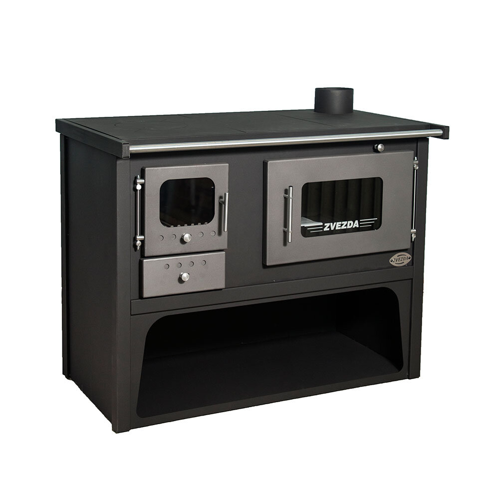 Wood cooker stove with back boiler Zvezda Classic Maxi Vr 10, 10.2kW | Wood Burning Stoves With Oven | Wood Burning Stoves |