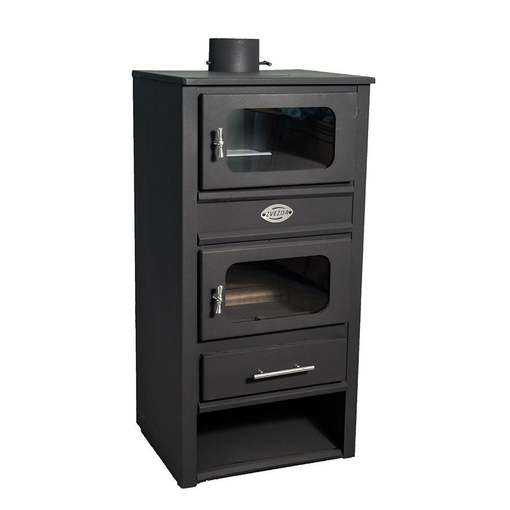 Wood burning stove with back boiler Zvezda MF VR 9, 10.8kW | Wood Stoves With Back Boiler | Wood Burning Stoves |