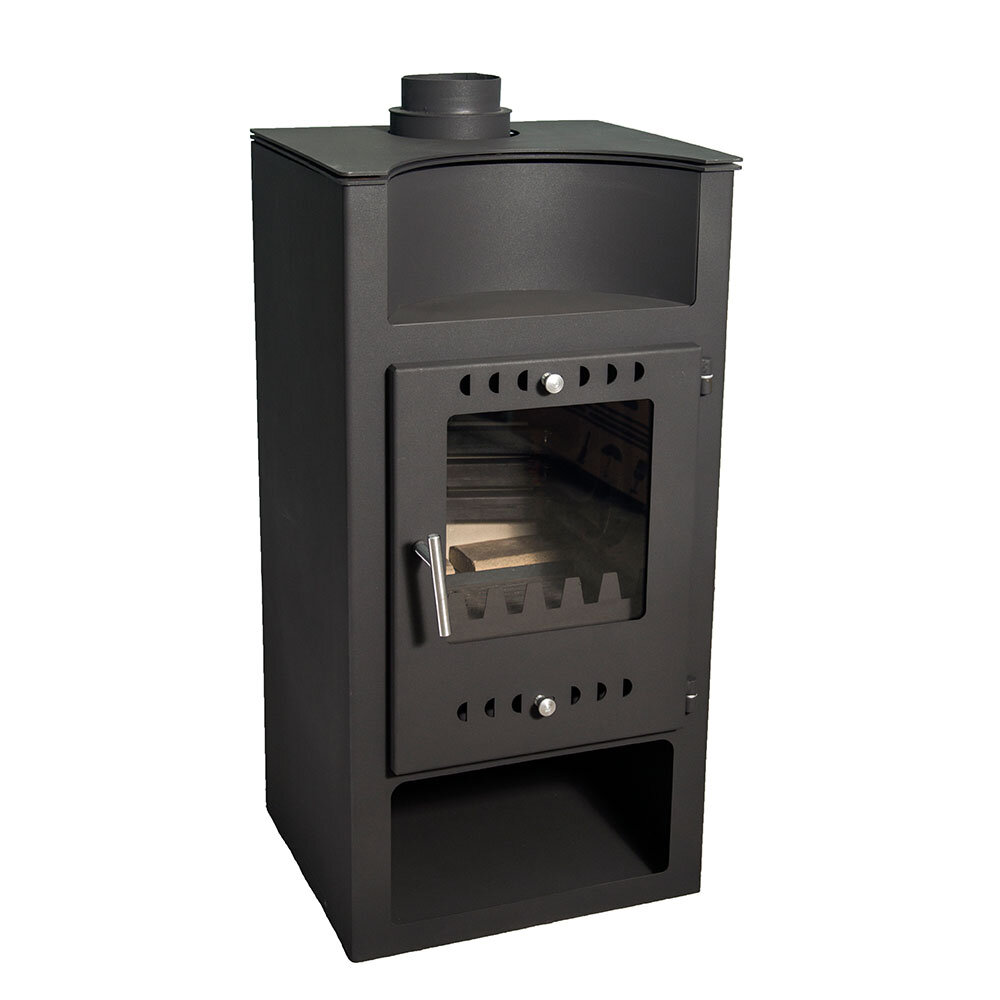 Wood burning stove with back boiler Zvezda Vaya VR 9, 11.3kW | Wood Stoves With Back Boiler | Wood Burning Stoves |