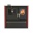 Wood cooker stove Verso CS Plus with stainless steel oven and ceramic hob, Red, Left, 7.7kW