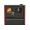 Wood cooker stove Verso CS Plus with stainless steel oven and ceramic hob, Red, Right, 7.7kW