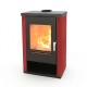 Wood burning stove Verso Theia, Bordeaux, 9kW | Wood Burning Stoves | Stoves |