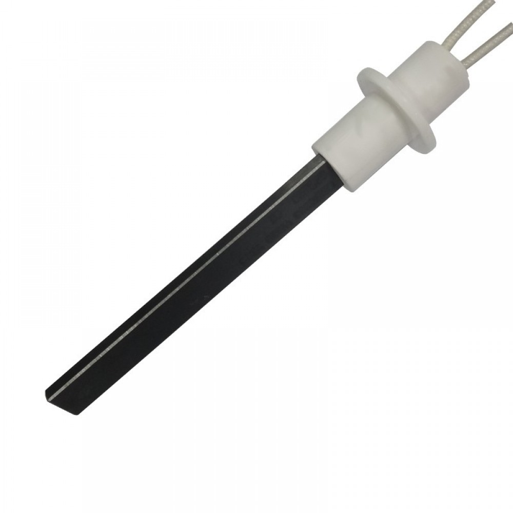 Igniter / Heating element with black quartz crystal for pellet stove Ravelli, Moretti Design, Karmek One, BURNiT and others, total length 127mm, 400W |  |  |