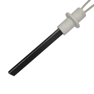 Igniter / Heating element with black quartz crystal for pellet stove Ravelli, Moretti Design, Karmek One, BURNiT and others, total length 127mm, 400W - Igniters / Resistors for Pellet Stoves