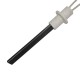 Igniter / Heating element with black quartz crystal for pellet stove Ravelli, Anselmo Cola, Moretti Design, Operа, Karmek One and others, total length 125mm, 330W |  |  |