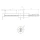 Ceramic Igniter / Heating element for pellet stove MCZ, RED and others, total length 107mm, 315W |  |  |