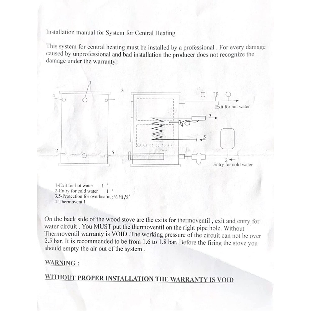 Wood burning cooker with back boiler Horvat Polar HTTE 28 kW | Cookers | Wood |