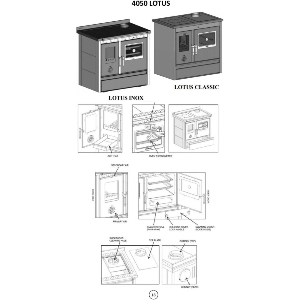 Wood cooker stove Balkan Energy Lotus, 11.9kW | Wood Cooker Stoves |  |