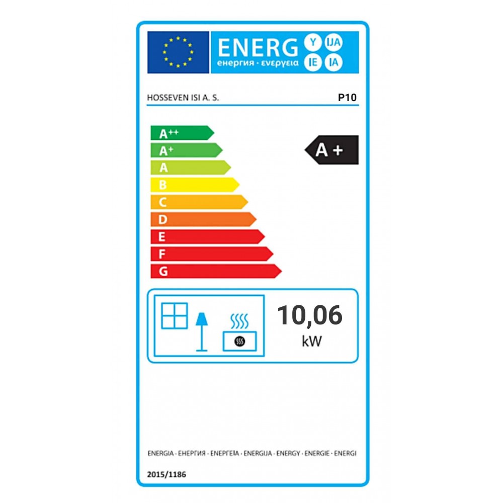 Pellet stove Balkan Energy P10 Black, 10kW | Direct Pellet Stoves | Pellet Stoves |