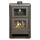 Wood burning stove with back boiler and oven Balkan Energy Suzana Ceramic, 11.6kW - 17.5kW | Wood Stoves With Back Boiler | Wood Burning Stoves |