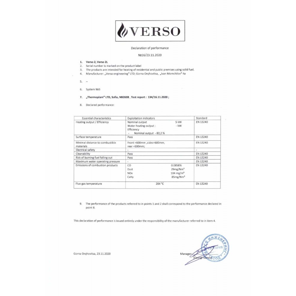 Wood burning stove Verso 2L, 5 kW | Wood Burning Stoves | Stoves |