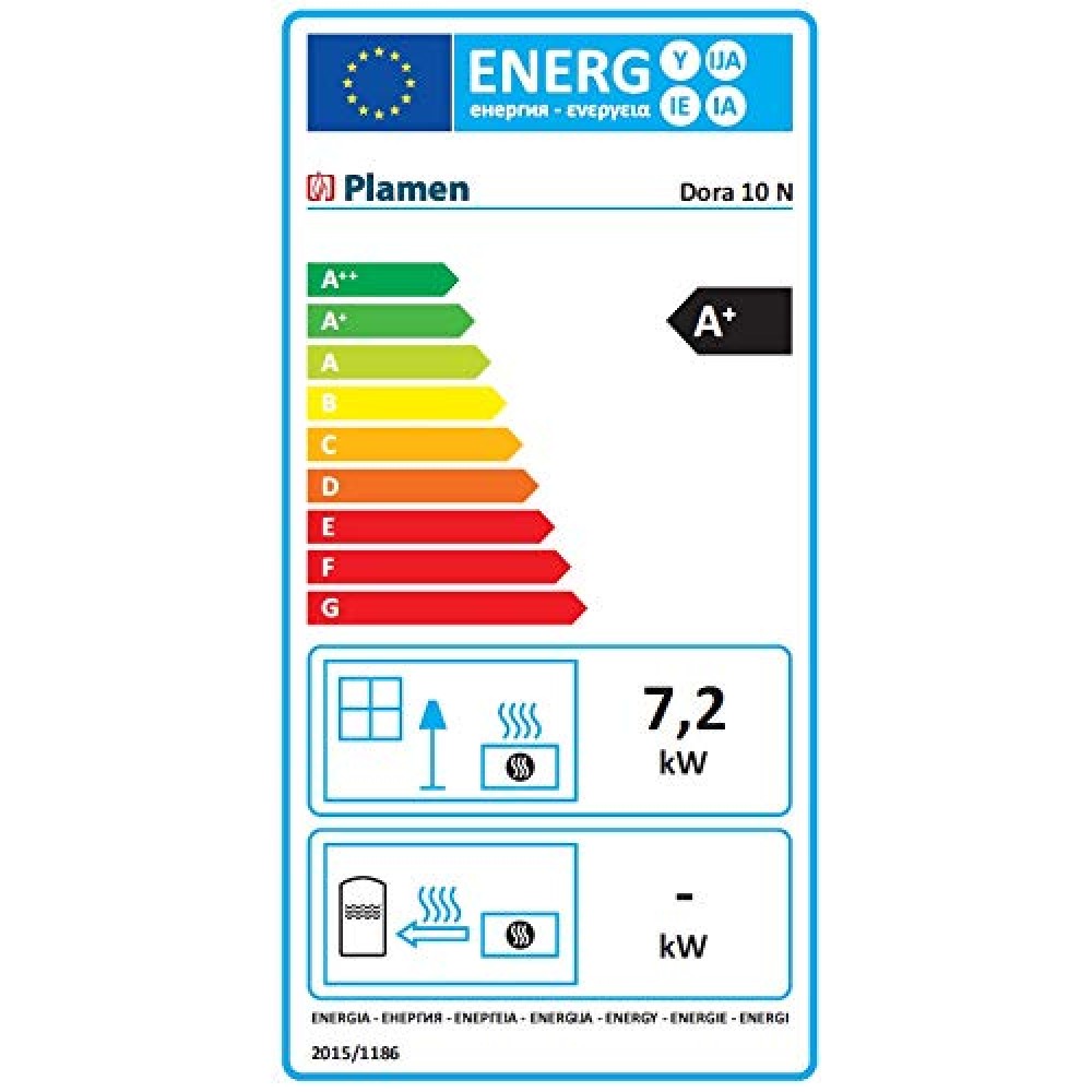 Wood burning stove Plamen Dora 10N black, 7.2kW, Log | Cast Iron Wood Burning Stoves | Wood Burning Stoves |