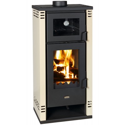 Wood burning stove with oven Prity K2 GT F Ivory, 8.1 kW - Product Comparison