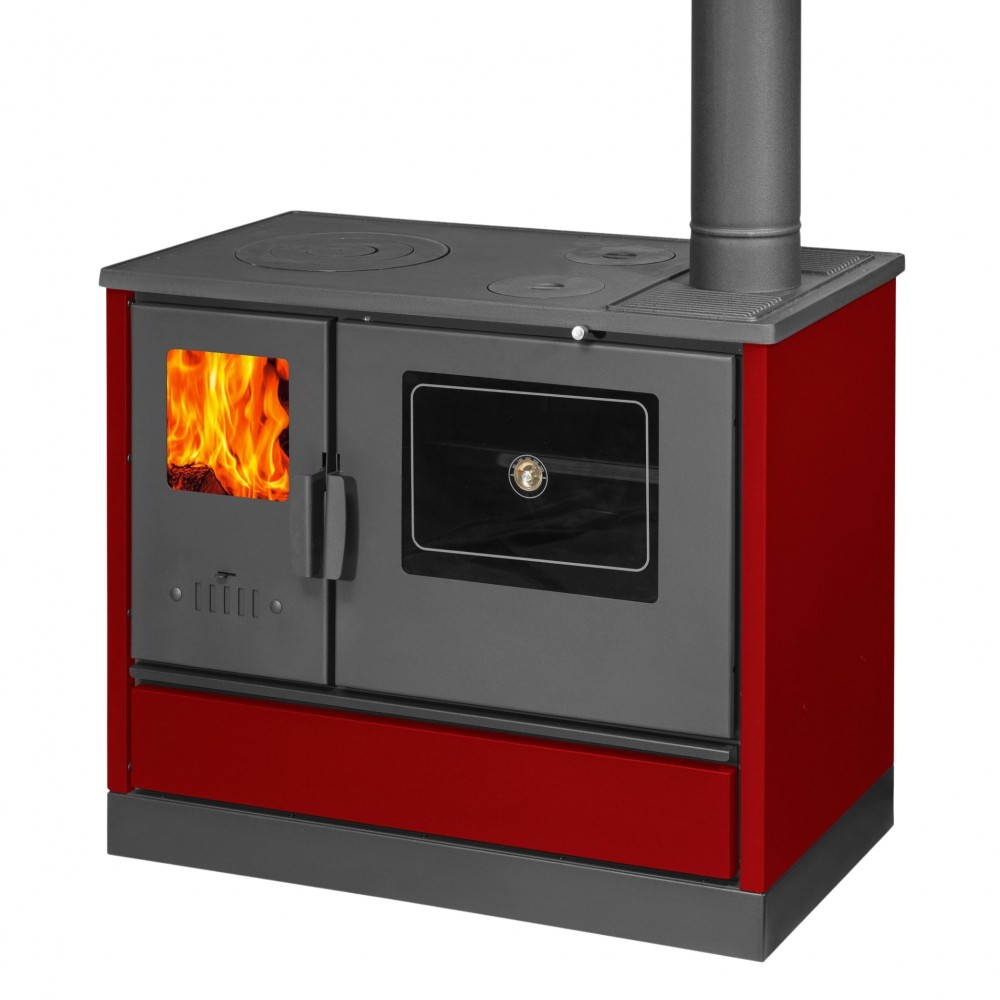 Wood cooker stove with cast iron top Balkan Energy 4020 Bordeaux 7.9kW | Wood Cooker Stoves |  |