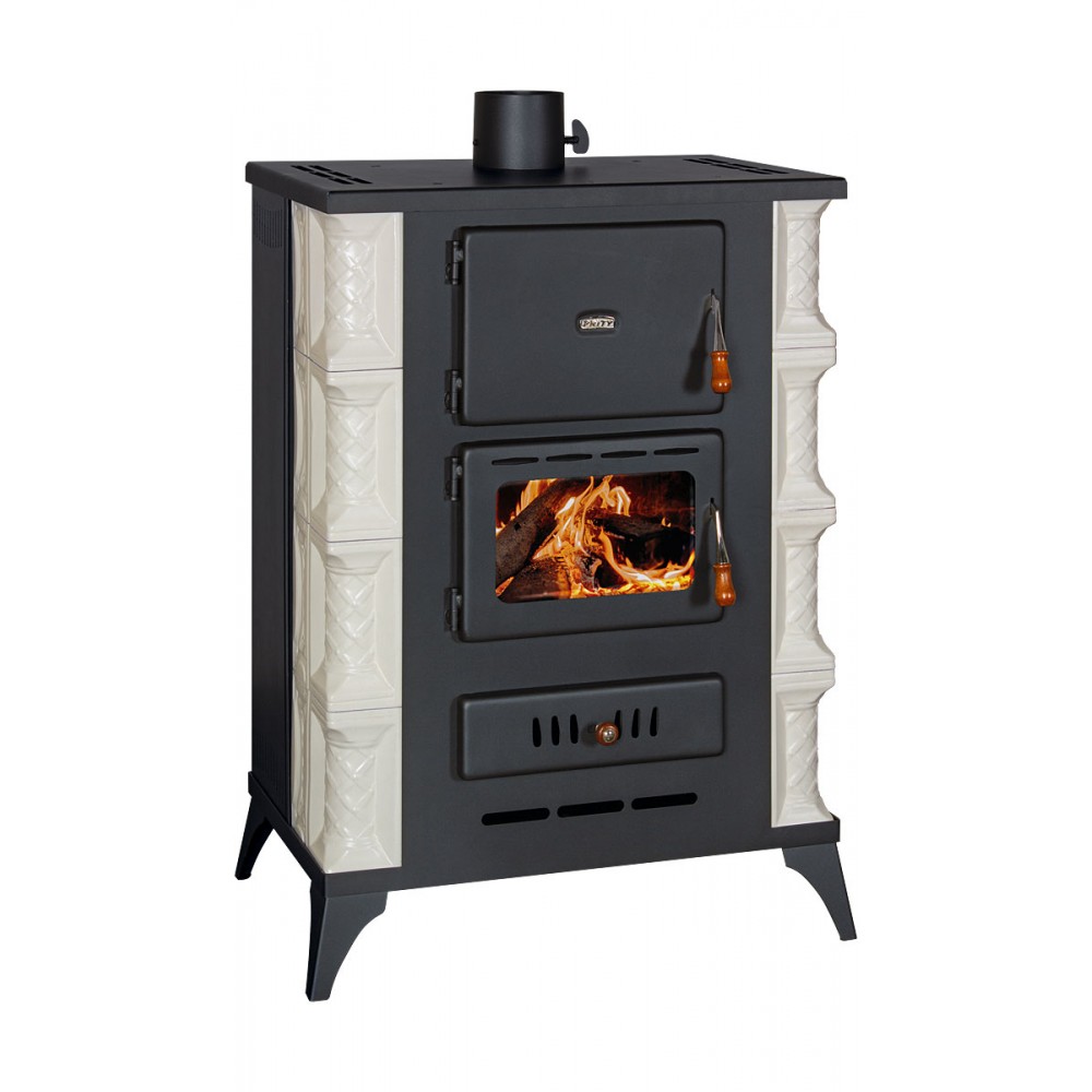 Wood burning stove with back boiler Prity S3 W13 RK, 15kW