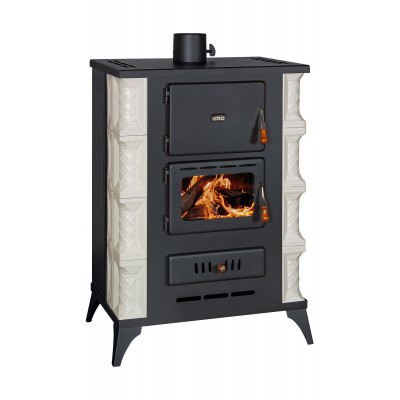 Wood burning stove with back boiler Prity S3 W13 RK Alba, 15kW - Multi Fuel Stoves With Back Boiler
