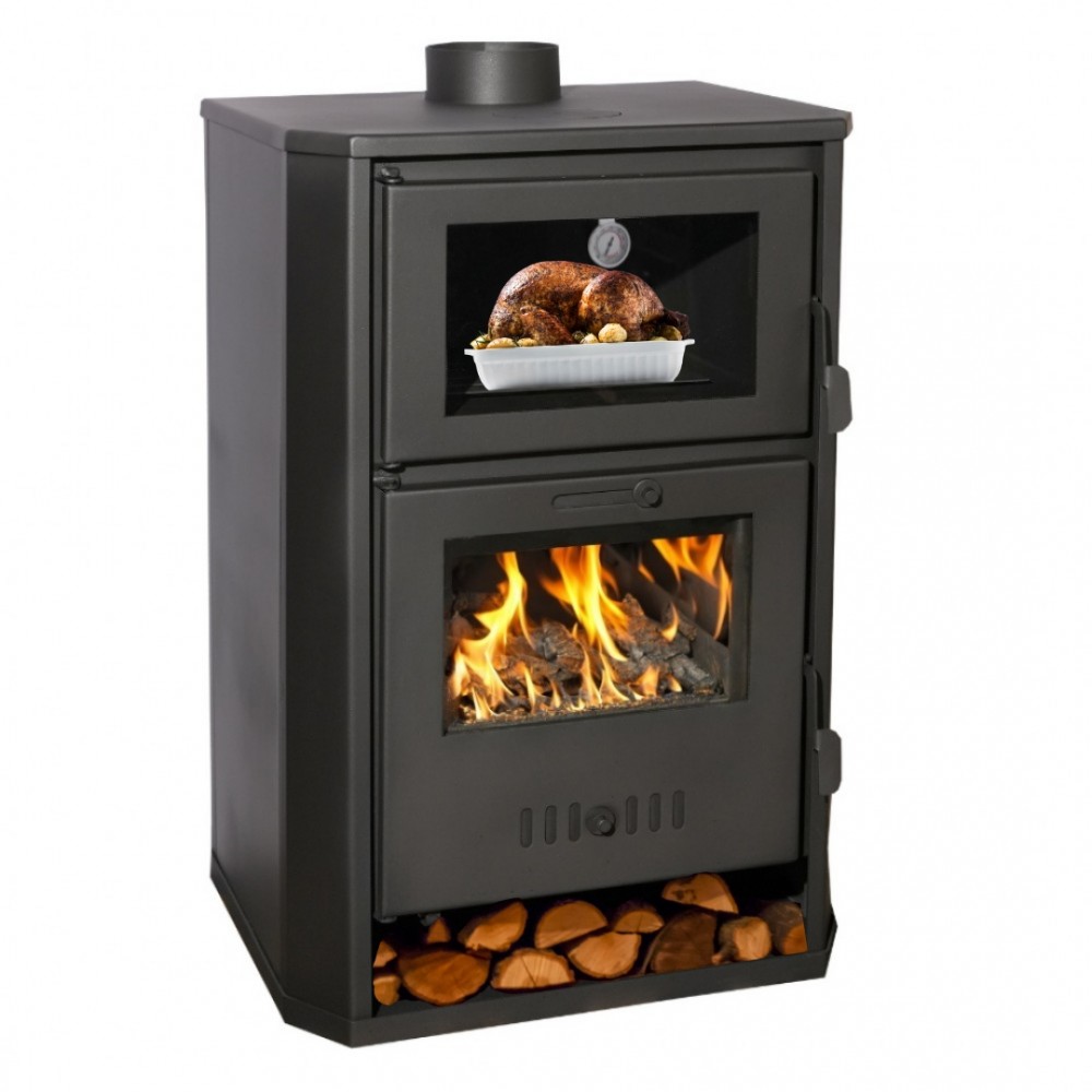 Wood burning stove with back boiler and oven Balkan Energy Suzana, 11.6kW - 17.5kW | Multi Fuel Stoves With Back Boiler | Stoves |