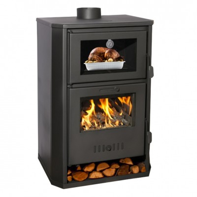 Wood burning stove with back boiler and oven Balkan Energy Suzana, 11.6kW - 17.5kW - Multi Fuel Stoves With Back Boiler
