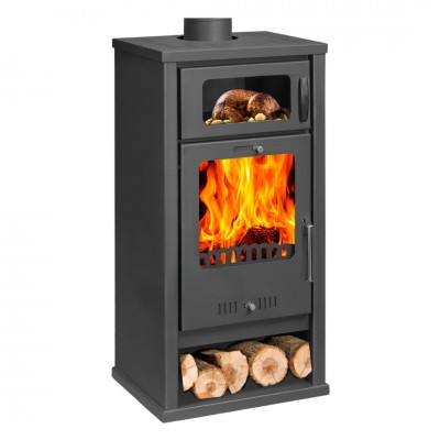 Wood burning stove with oven Balkan Energy Troy 7.8kW - Wood