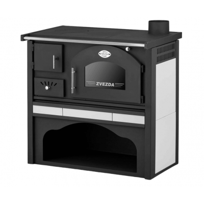 Wood burning cooker Zvezda Classic GF Ceramic, 5.7kW - Wood Cooker Stoves