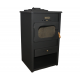 Wood burning stove Metalik with solid cast iron top, 9.6 kW | Wood Burning Stoves | Stoves |