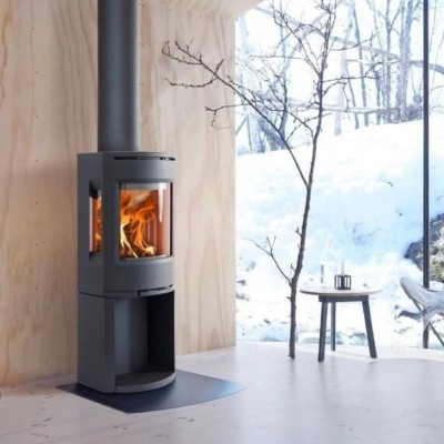 Wood Stove Hearth Pad Oval, Black steel 2mm, Size 98x98cm - Product Comparison