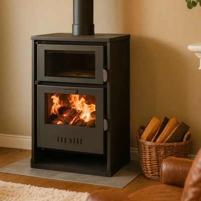 Wood burning stove with back boiler and oven Balkan Energy Suzana, 11.6kW - 17.5kW - Product Comparison