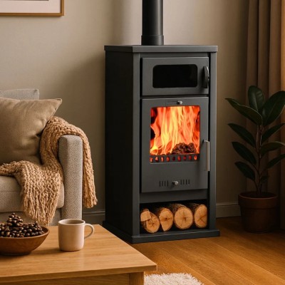 Wood burning stove with oven Balkan Energy Troy 7.8kW - Product Comparison