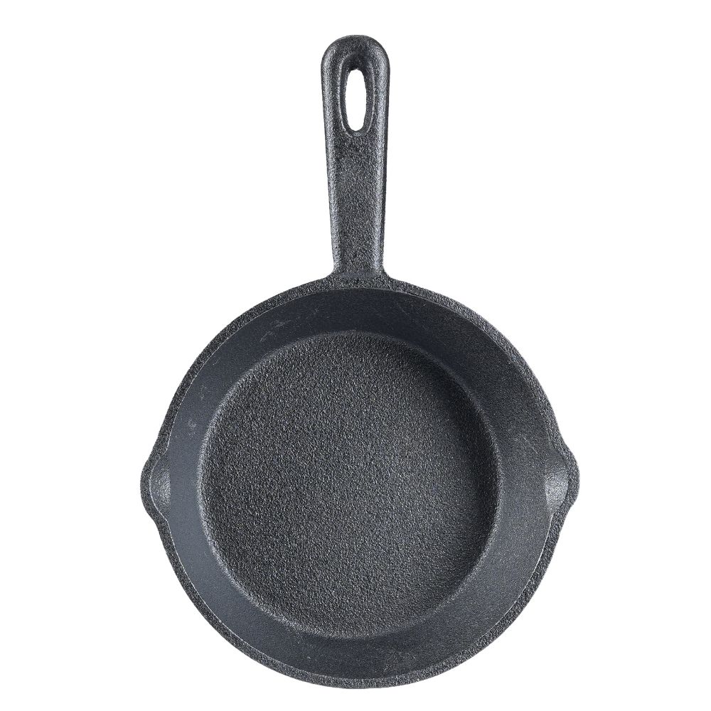 Cast iron compact frying pan, Ф16 | Flat cast iron pan | Cast iron pan |