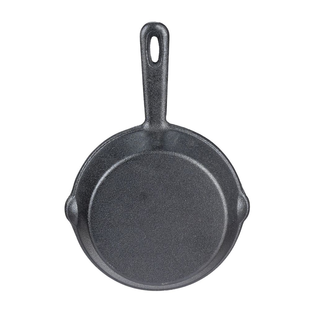 Cast iron compact frying pan, Ф16 | Flat cast iron pan | Cast iron pan |