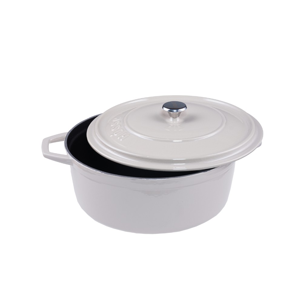 Cast iron deep pot Hosse, Ivory, Ф20 | Cast iron pot |  |