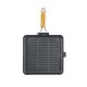 Cast iron grill pan with foldable wooden handle, 28x28 cm | Cast iron plate |  |