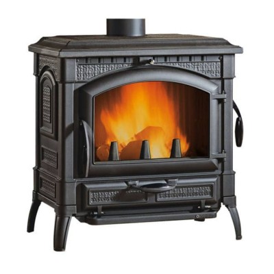 Italian cast iron wood burning stove with oven La Nordica Isotta EVO, 11.9kW - Italian wood burning stoves and fireplaces