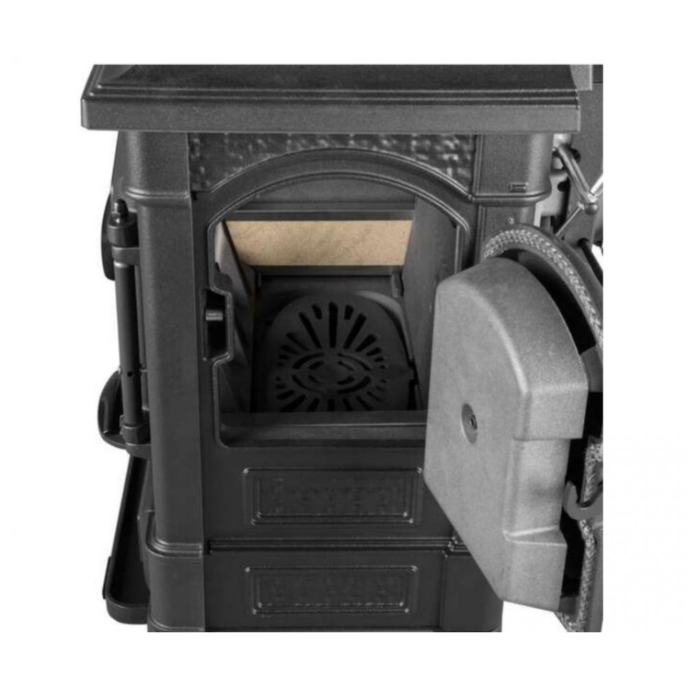 Italian cast iron wood burning stove La Nordica  Isetta con cerchi EVO 4.0 with cooktop, 7.3kW |  |  |