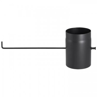 Black steel flue pipe PARKANEX with damper, Straight, Length 0.25m, Ø180, Thickness 2 mm - Product Comparison